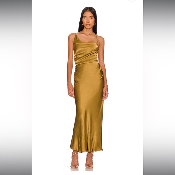 Shona Joy Giorgia Asymmetrical Midi Dress - Picture 3 of 6